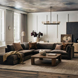 "Chunky Woven Wool Fringe 23""x23"" Sier.