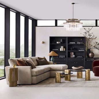 Lounge 3-Piece L-Shaped Sectional Sofa.