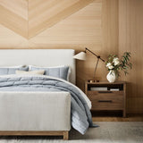 Pacific Upholstered King Bed.