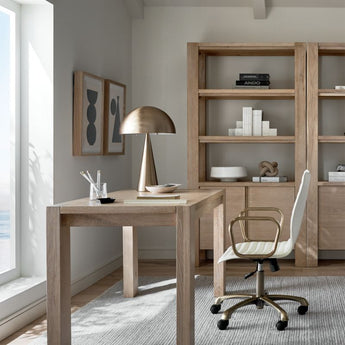 Terra Natural White Oak Wood Bookcase.