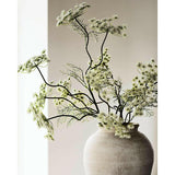 Ophelia Matte Black Round Vase 10".