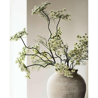 Ophelia Matte Black Round Vase 10".