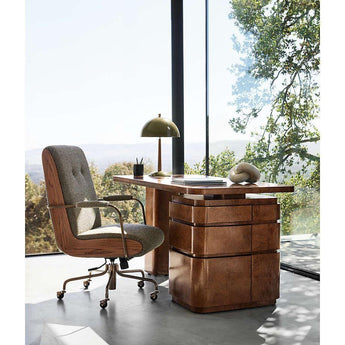 Clem Light Green Metal Table Lamp.