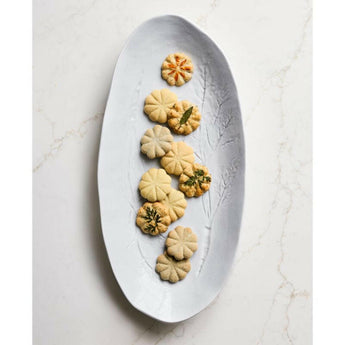 Ceramic Scalloped Cookie Stamp by Laura Kim.