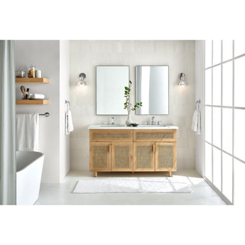 Rylan Organic Cotton White Bath Mat 24"x36".