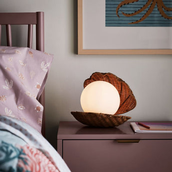 JA Iris Clam Shell Table Lamp.