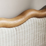 Waveland Natural Oak Wood and Upholstere.