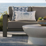Walker Outdoor Metal Sofa with Graphite.