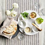 Marin White Platter with Bowls.