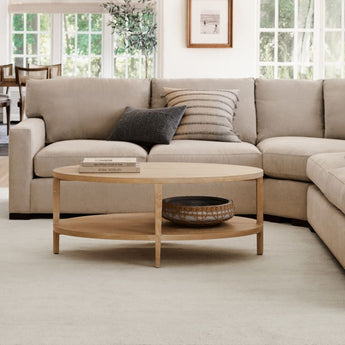 "Clairemont 60"" Oval Cfetbl Ntrl".