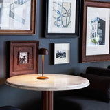 Chelsea 36" Carrara Marble and Walnut Ro.