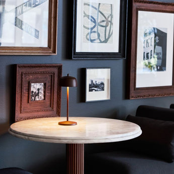 Chelsea 36" Carrara Marble and Walnut Ro.