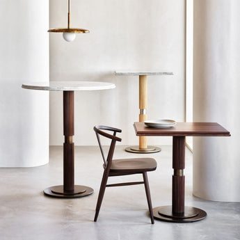 Chelsea 36" Carrara Marble and Walnut Ro.