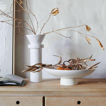 Sailor White Footed Bowl by Leanne Ford.