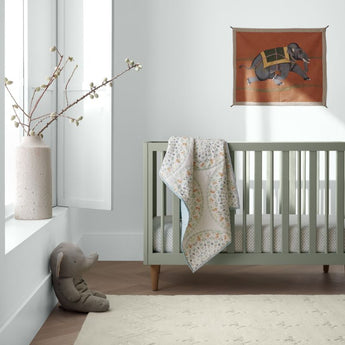 Finn Sage Green Wood Convertible Baby Cr.