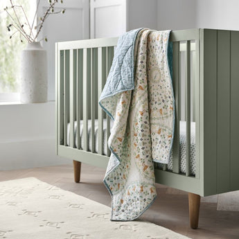 Finn Sage Green Wood Convertible Baby Cr.