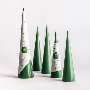 Aire Small Cone Candle Green