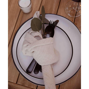 Range White Outdoor Melamine Dinner Plate by Leanne Ford.