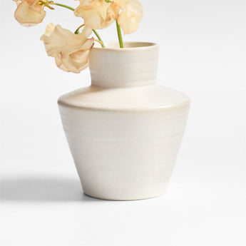 "Cadeau Small 5"" White Vase".