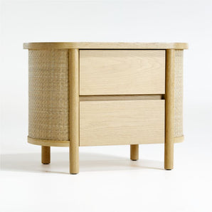 Kids Canyon Natural Wood 2-Drawer Nightstand by Leanne Ford