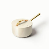 Caraway Saucepan Cream Gold.