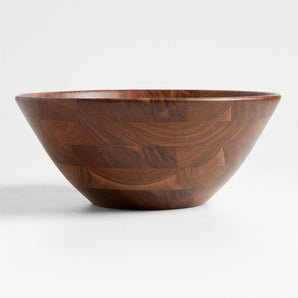 Carson 17.5" Acacia Wood Salad Serving Bowl.
