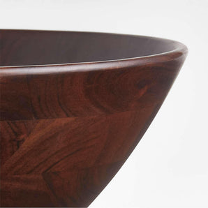 Carson Large Dark Acacia Wood Bowl.