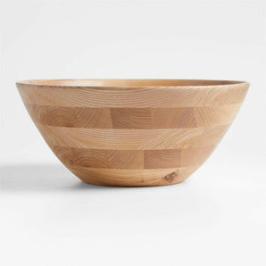 Carson 17.5" Ash Wood Salad Serving Bowl.