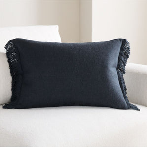 Casual Textured Fringe 24x16 Deep Indigo.