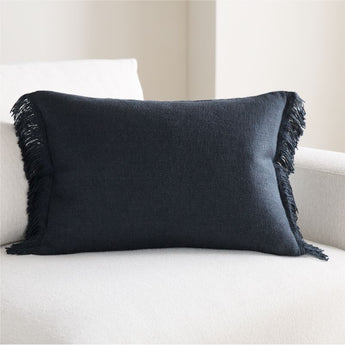 Casual Textured Fringe 24x16 Deep Indigo.