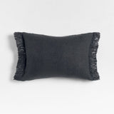 Casual Textured Fringe 24x16 Deep Indigo.
