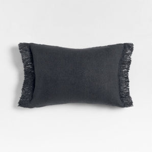 Casual Textured Fringe 24x16 Deep Indigo.