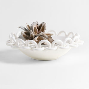 Catena Ceramic Chain Centerpiece Bowl