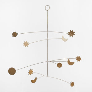 Kids Brass Celestial Metal Baby Nursery Mobile
