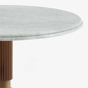 Chelsea 36" Carrara Marble and Walnut Ro.