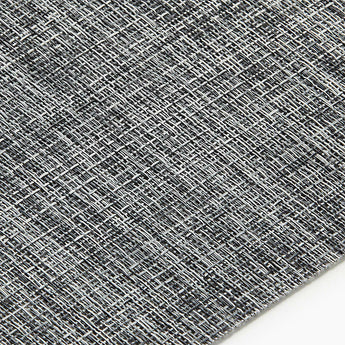 Chilewich ® Grey Rounded Square Crepe Placemat.