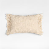 "Chunky Woven Wool Fringe 22""x15"" Arct.