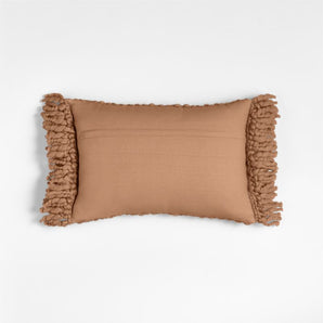 "Chunky Woven Wool Fringe 22""x15"" Sier.