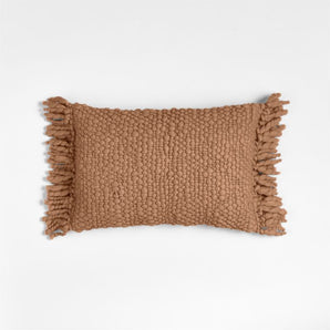 "Chunky Woven Wool Fringe 22""x15"" Sier.