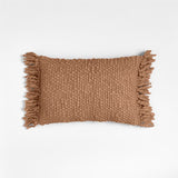 "Chunky Woven Wool Fringe 22""x15"" Sier.