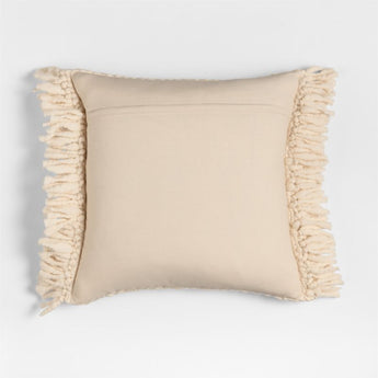 "Chunky Woven Wool Fringe 23""x23"" Arct.