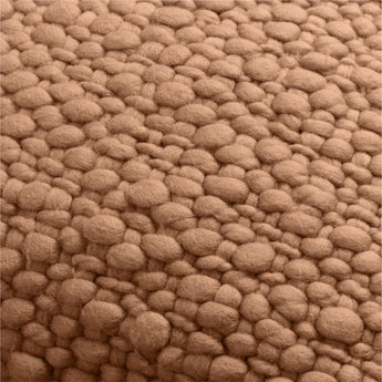"Chunky Woven Wool Fringe 22""x15"" Sier.