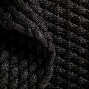 Chunky Weave Performance Black Indoor/Outdoor Doormat 24"x36"'.