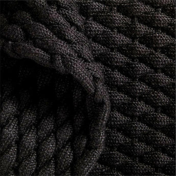 Chunky Weave Performance Black Indoor/Outdoor Doormat 24"x36"'.
