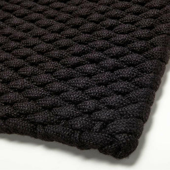 Chunky Weave Performance Black Indoor/Outdoor Doormat 24"x36"'.
