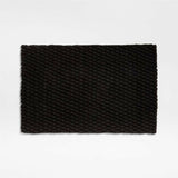 Chunky Weave Performance Black Indoor/Outdoor Doormat 24"x36"'.