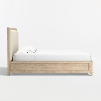 Clairemont Natural Oak Wood Upholstered.