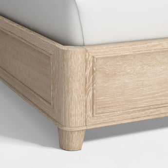 Clairemont Natural Oak Wood Upholstered.