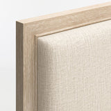 Clairemont Natural Oak Wood Upholstered.