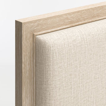 Clairemont Natural Oak Wood Upholstered.